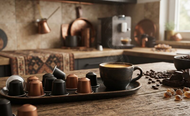 Sert içim koyu kavrum kapsül kahvede aroma ve asidite
