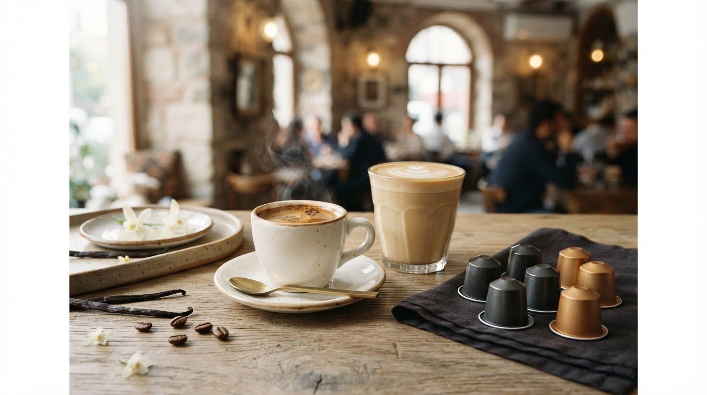 Vanilya Aromalı Espresso Kapsül Seçenekleri ve İçecekler